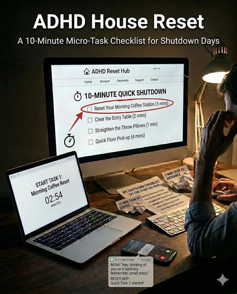 adhd house reset checklist