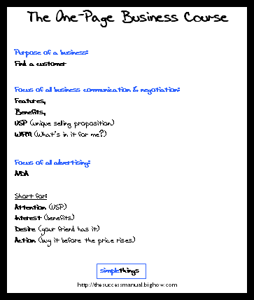 one-page-business-mba-course-simple-things-simple-mba