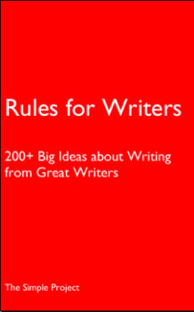 rules for writers- 200+ writing advice from great writers